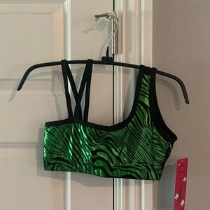 NWT KOS USA Asymmetrical Bra Top